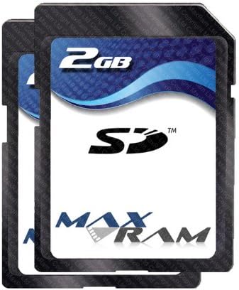 MaxRam 2GB SD Memory Card (Pack of 2)