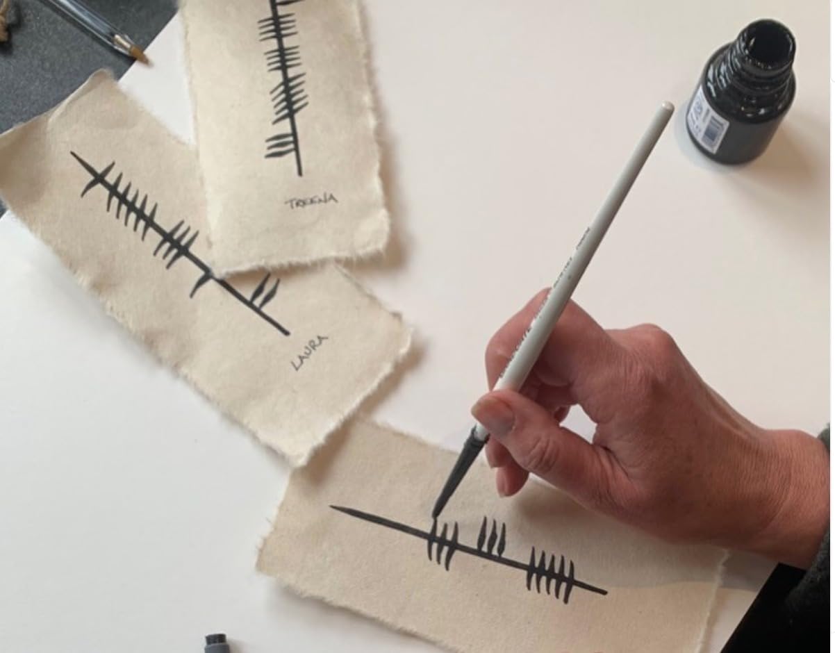 Biddy Murphy Irish Gifts Irish Blessings Wall Art Gaelic Blessing Gra Meaning Love Ireland Painting Handmade Paper in Black Frame Made in Co. Roscommon, Ireland - Image 2