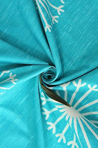 Image of VAS Collections Cotton Kingston Collection Super King Size Bedsheets with 2 King Size Pillow Covers| Luxury Soft Sheets (3Pcs Set) |108X108 in, (Aqua&White)