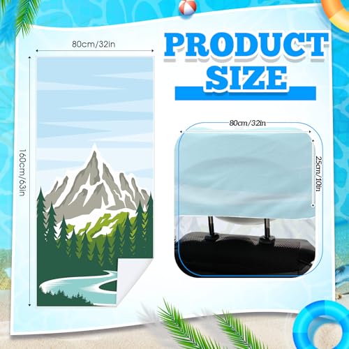 Image of 1 Pack Car Seat Towel Cover with Storage Bag, National Park 1 Style | 63 x 32 in Car Towel Seat Cover Non Slip Waterproof, Gym Workout Swimming Running, Machine Washable Sweat Absorbent Protector