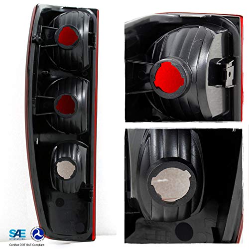 Akkon - For Chevy Colorado/Gmc Canyon Pickup Truck Red Clear Tail Brake Light Driver Left Side Replacement #TOP2