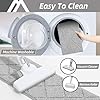 COSY HOMEER Edging Stair Treads Non-Slip Carpet Mat 28inX9in Indoor Stair Runners for Wooden Steps, Edging Stair Rugs for Kids and Dogs, 100% Polyester TPE Backing (10pc, Grey) #4