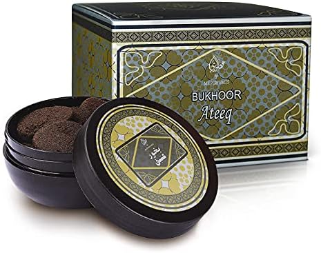 otoori Ateeq Bakhoor Incense 75gm - Arabian Incense Bakhur - Use on Charcoal Incense Burners or Electric Insence Burner (10 Tablets)