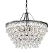 Edvivi 6-Light Antique Bronze Chandelier with Crystals | Glam Lighting
