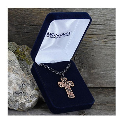 Montana Silversmiths Christian Faith Cross Men's Necklace (Faded Glory Cross Necklace) #TOP2