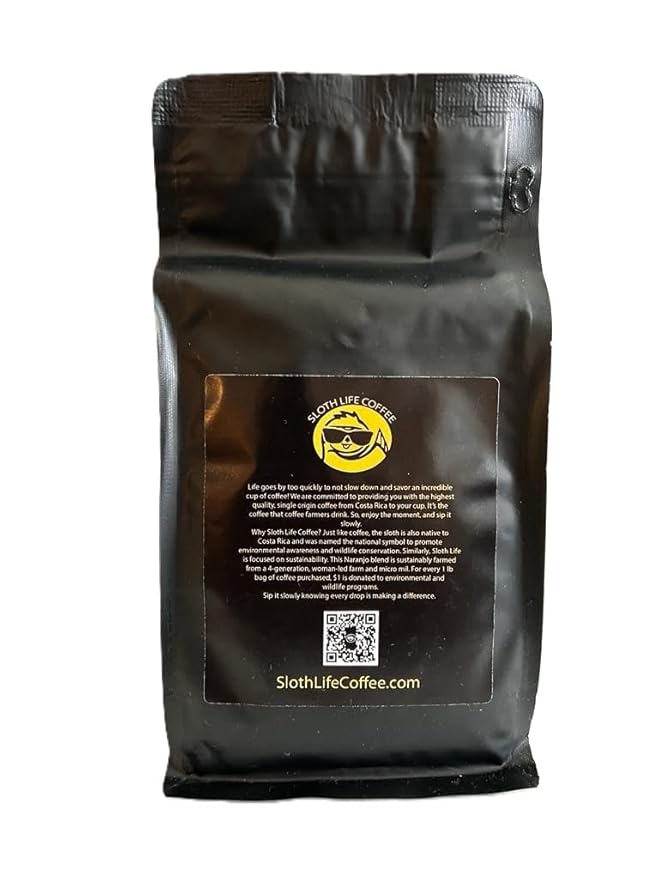 Café Sloth Life Costa Rica Naranjo Blend Tostado Medio 1 Lb miniatura 3