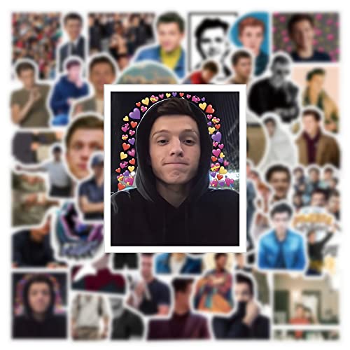 63 calcomanías de Tom Holland impermeables de vinilo para personalizar tu portátil y botella 4