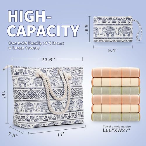 Bolsas de playa para mujer HHBWL1: bolsa de natación grande e impermeable 2
