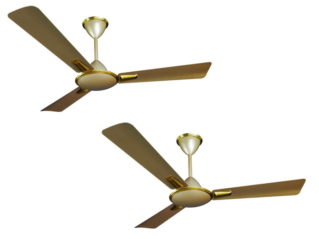 CromptonAura Husky Gold Colour Ceiling Fan Decorative Pack of 2pcs