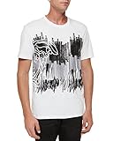 Versace Collection Scribble Print Half Medusa Graphic T-Shirt (Medium)