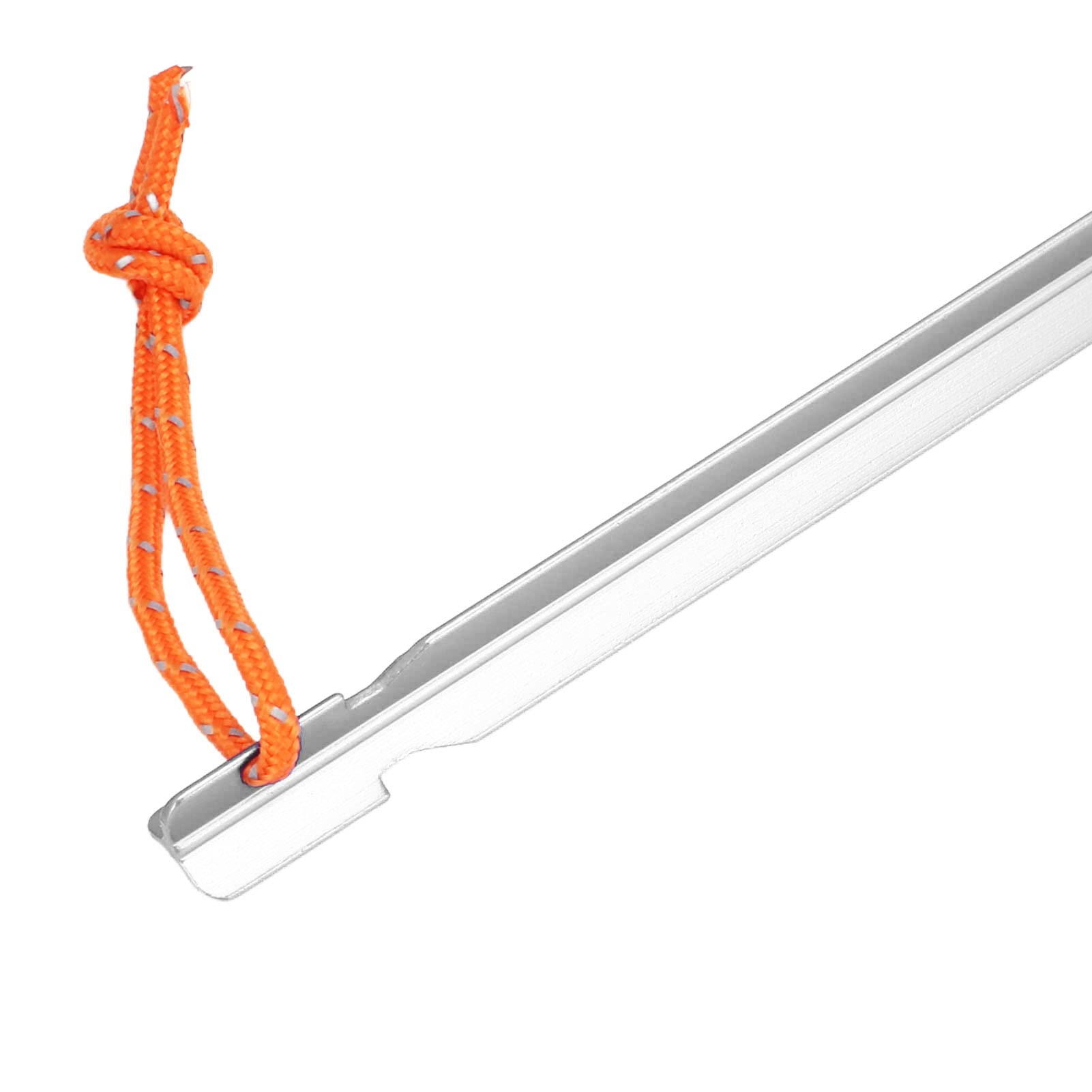 Picchetti per Tenda, 20 Pezzi, Picchetti in Lega di Alluminio Resistente, per Campeggio All'aperto, 9 Pollici, Impermeabili (Argento Bianco)