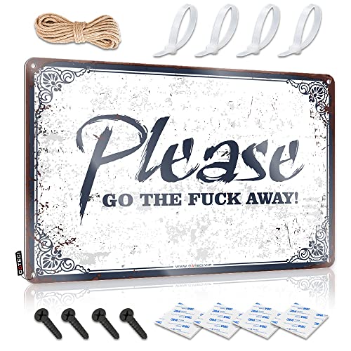 Panneau de bar déco pour chambre de garçon ado humour métal