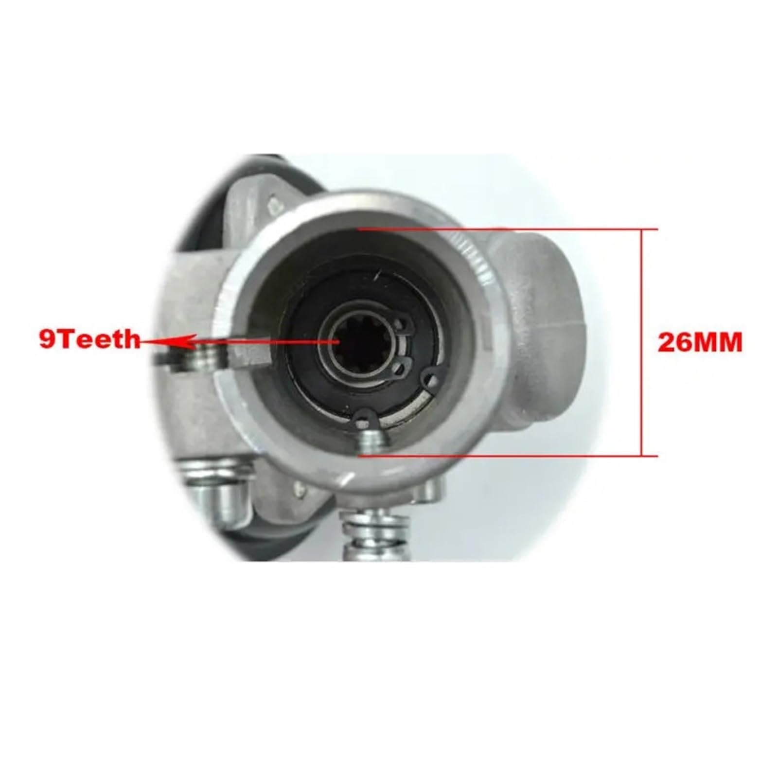 Gruppo Scatola Ingranaggi Decespugliatore 26mm 28mm Spline 7T 9T Sostituzione Testina Di Lavoro Del Trimmer, Compatibile Con Honda G45, Compatibile Con Husqvarna(28mm 9T)