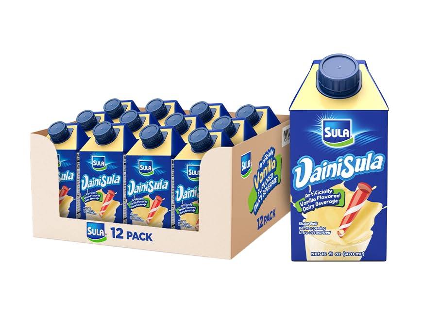 Malteada VainiSula (vainilla), 16 onzas líquidas (paquete de 12)