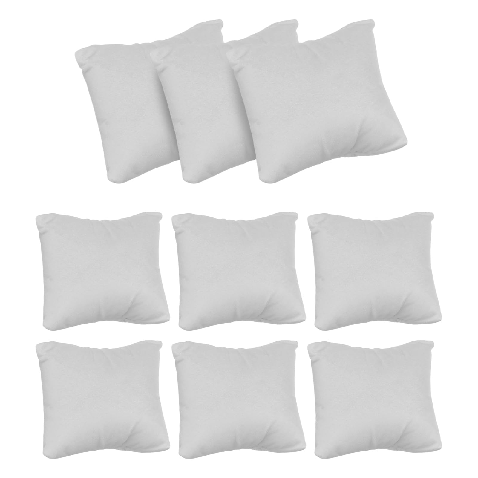 Muiltvoe 12pcs Velvet Bracelet Watch Pillow, Jewelry Display Pillow for Bracelet, Watch, Anklet, Bangle, Dangle Earring and Necklace Green