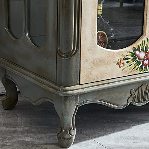 Freestanding-Wine-Rack-Farmhouse-Wine-Cabinet-Single-Door-Glass-Display-Cabinet-Storage-Wine-Cabinet-Suitable-for-Living-Room-Bar-and-Kitchen-Buffet-Sideboard Freestanding Wine Rack Farmhouse Wine Cabinet Single Door Glass Display Cabinet Storage Wine Cabinet Suitable for Living Room Bar and Kitchen Buffet Sideboard