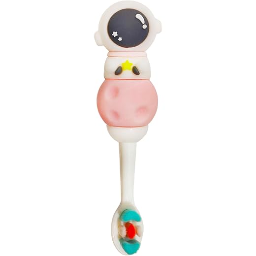 FunBlast Kids Toothbrush Animal Design Soft Pink Space
