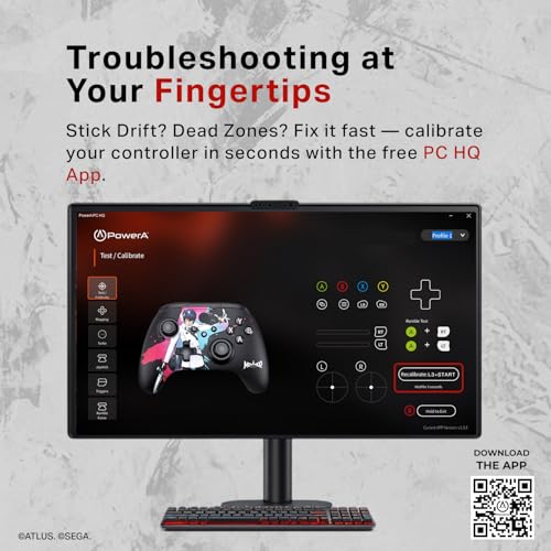 Image of PowerA Battle Dragon Wireless Controller for PC and Cloud Gaming, Magnetic Hall Effect, Asymmetric Rumble Motors, 20h Playtime - Metaphor: Refantazio Protagonist & Gallica (Not for iOS)