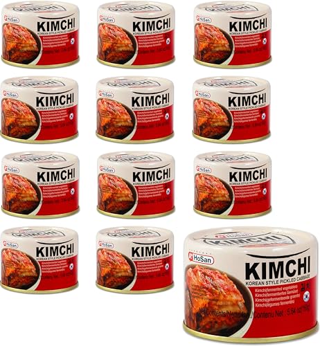 12er Pack HOSAN Kimchi koreanisch eingelegter Kohl [12x 160g] KIM CHI