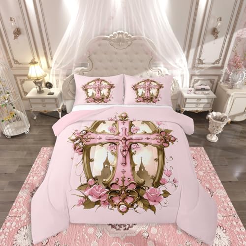 Erosebridal the Cross Theme Comforter