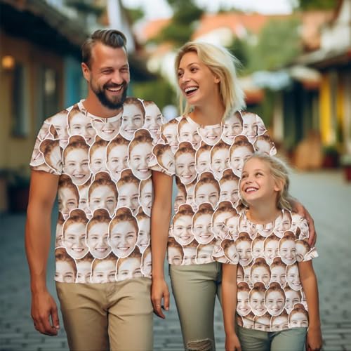 Custom T Shirts with face Personalized T Shirt for Men Women with Picture Design Your Own Shirt Add Text/Image4