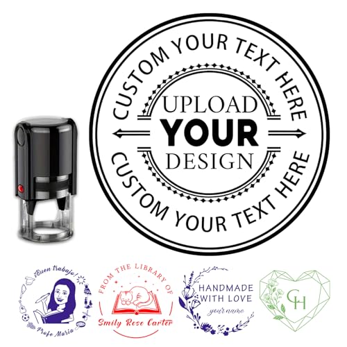 Custom Logo Stamp,Personalised Stamp,Self Inking Stamp,Suitable For Company Logo, Membership Cards,...