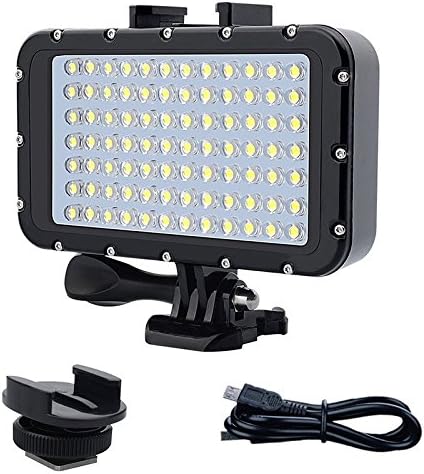 Wuudi Portable Underwater LED Light 50M Waterproof Fill Light Diving Lamp Suitable for GOPRO Action Camera