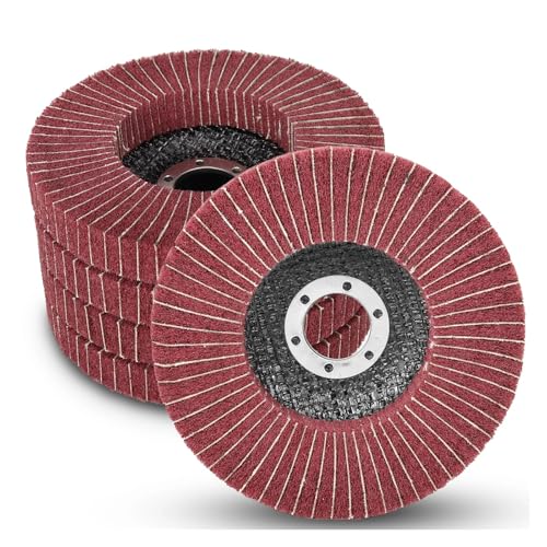 �A���O���O���C���_�[�p�t���b�v����f�B�X�N �i�C�����t�@�C�o�[�����z�C�[�� 4�C���`/4.5�C���`/5�C���` P120-P320 �X�e�����X�X�`�[���p 5����(Grit 240,100mm)