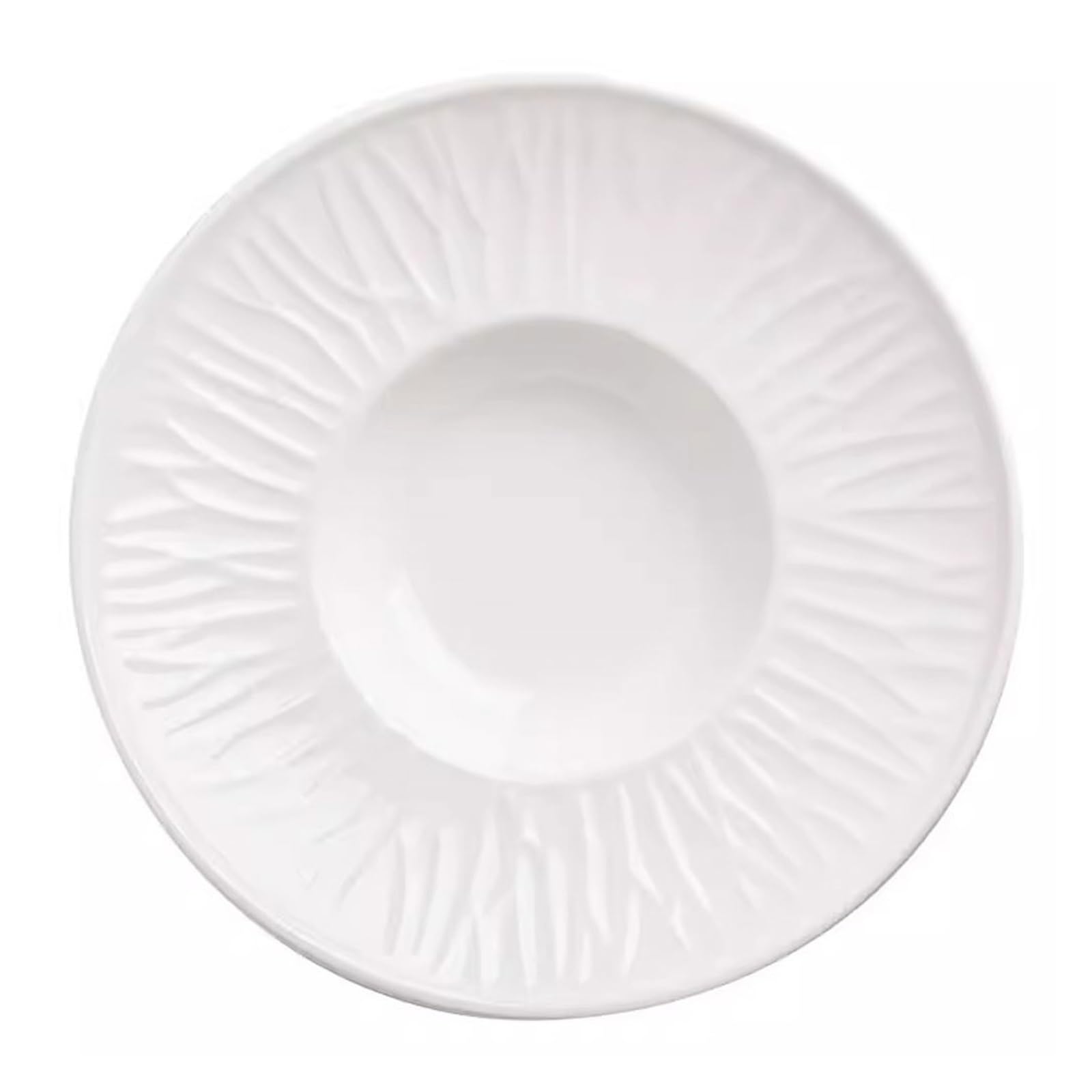 WOTZOV Salad Bowl Dinner Plate Western Soup Plate Straw Hat Plate Pasta Plate Home Pasta Plate Hotel Club Creative Tableware Kitchen Supplies，Small