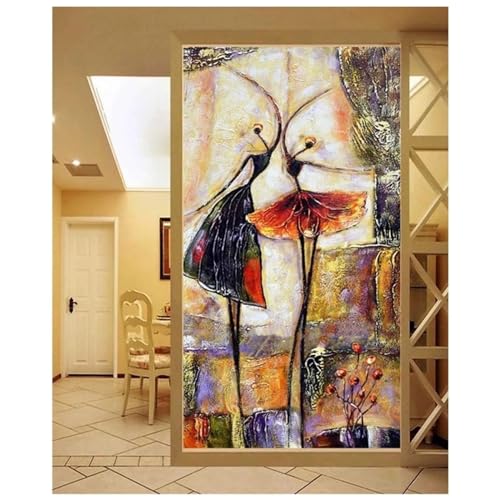 Peinture diamant kit complet 5D pour combler un grand mur vide broderie mosaïque danseurs s366