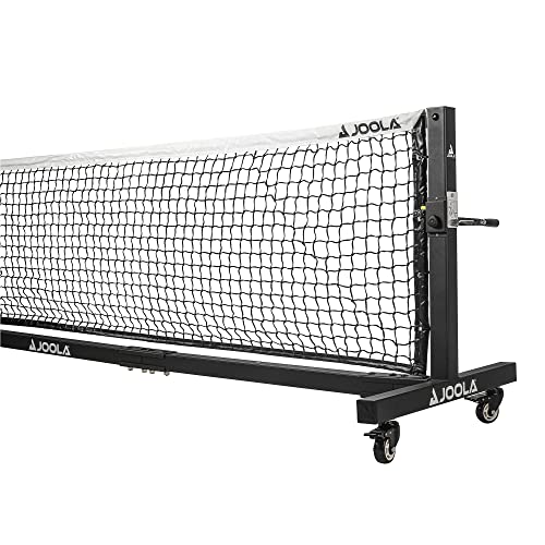 JOOLA Pro Pickleball Net – Portable Outdoor Pickleball Net System – Heavy Duty, Tournament Grade Net for Outside & Indoor Pickleball Courts – Regulation Height & Length – Wheels for Easy Mobility