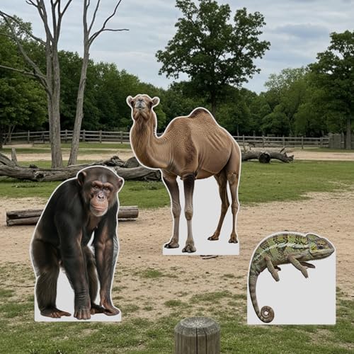 Image of Nativity Camel 4FT Life Size Cardboard Cutout, Safari Theme | Christmas Nativity Scene Decoration Standup, Animal Photo Prop for Xmas, Holy Family Christian Party & VBS Supplies, 1 PC