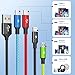 Firsting Car Accessories Multi Charging Cable [3Pack 5FT], Travel Essentials 4 in 1 Charging Cords, USB Cable Phone Charger with IP/Type C/Type C/Micro, Compatible with Most Phones/Tablets and More