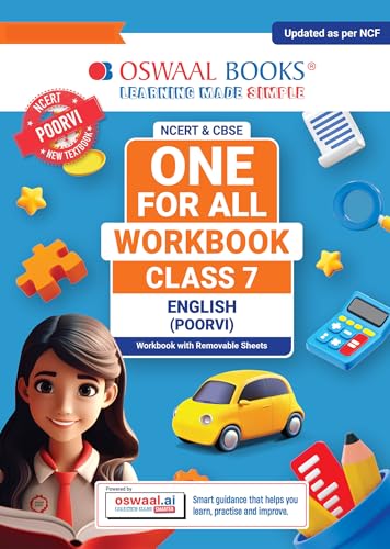 Image of Oswaal NCERT & CBSE ONE FOR ALL WORKBOOK English (Poorvi) Class 7 For 2026-27