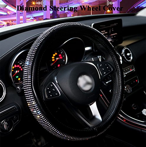 LUSTAR Coprivolante Universale Diamond con Coperchio A Forma di Diamante Collezione di Volantini Elegante con Classe Fashion Diamete da 15 Pollici Skidproofr
