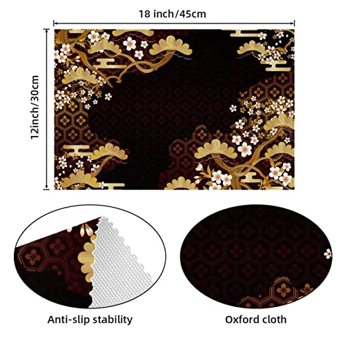 Sets de table japonais lavables pour protéger votre table des taches