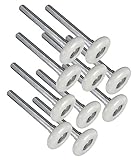 Garage door rollers - 2" Premium Nylon & Steel, 11 ball-bearings & 4" stem (10-pack)