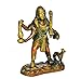 AONA Brass Idol Bhairav Murti Maha Kala Bhairava with Dog Figurine Sculpture Bhairo Baba Avatar of Lord Shiva Showpiece Temple Home Multicolour Height 7 Inches