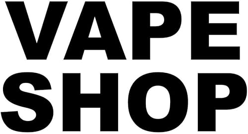 Vape tienda negro calcomanía tienda al por menor Sign se adhiere a cualquier superficie