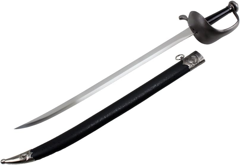 Wuu Jau L-5543 Pirate Sword with Scabbard, 37", Black