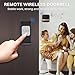 Pasuihcay Remote Wireless Doorbell 300M Long Distance Automatic Call Bell Intelligent Electronic Waterproof Bells Smart Home Accessories(Us Plug), Black