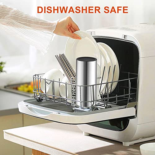 Yawbay Travel Coffee Mug, Travel Mug With 360°All-Round Drinking Lid, Vacuum Insulated Tumbler, Stainless Steel Tumbler, Double Walls Insulated Coffee Mug For Hot And Ice Cold Water Beverages(Orange) #TOP5