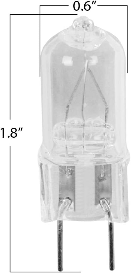 Feit Electric BPQ25/G8/CAN/6 25W Dimmable G8 Halogen Light Bulb, 6-Pack, 3000k Warm White (1.8"" h)