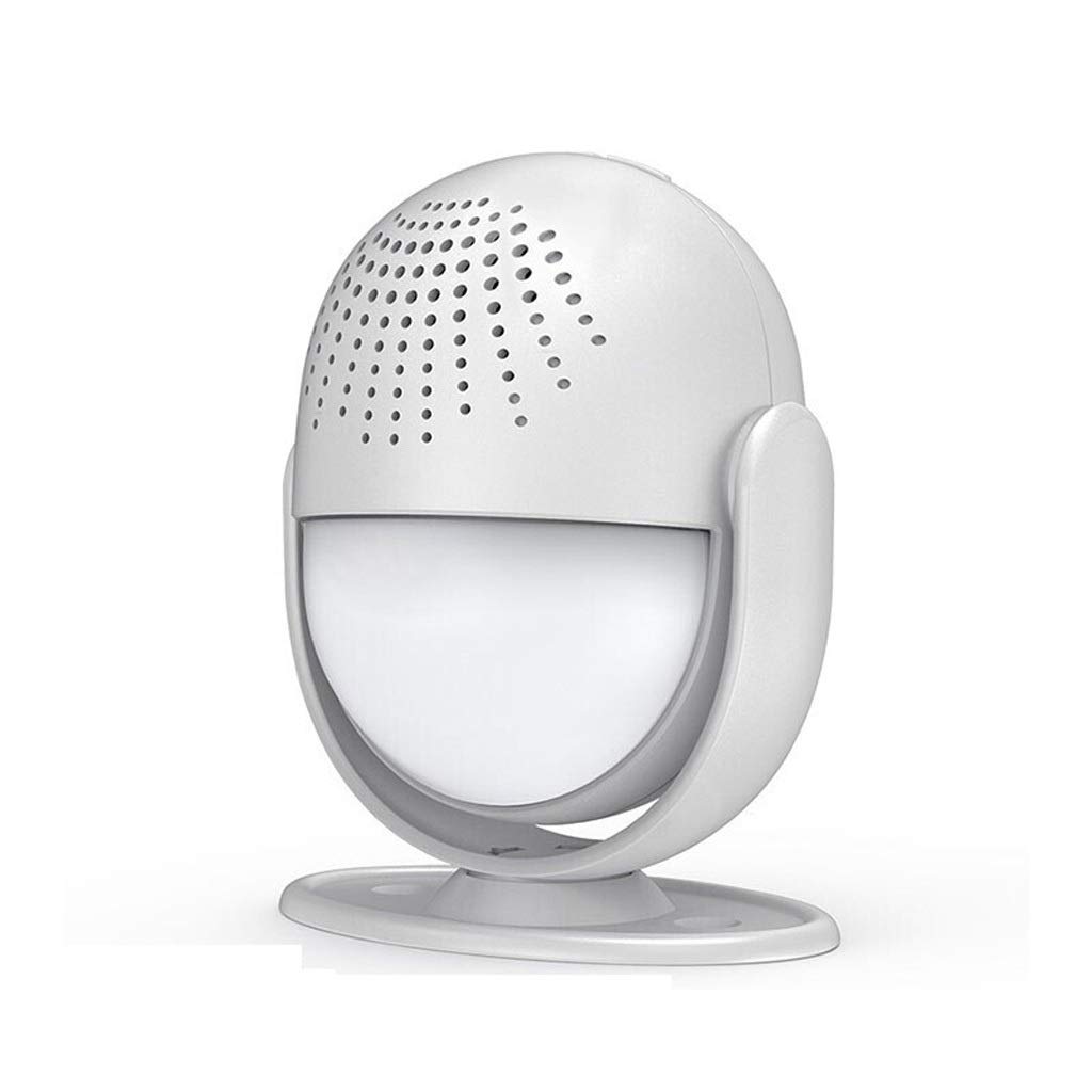 Timbre Inalámbrico Timbre inalámbrico Timbre electrónico con detección de voz for el nivel de volumen de hotel de oficina en casa 4 blanco ajustable Timbre de Puerta