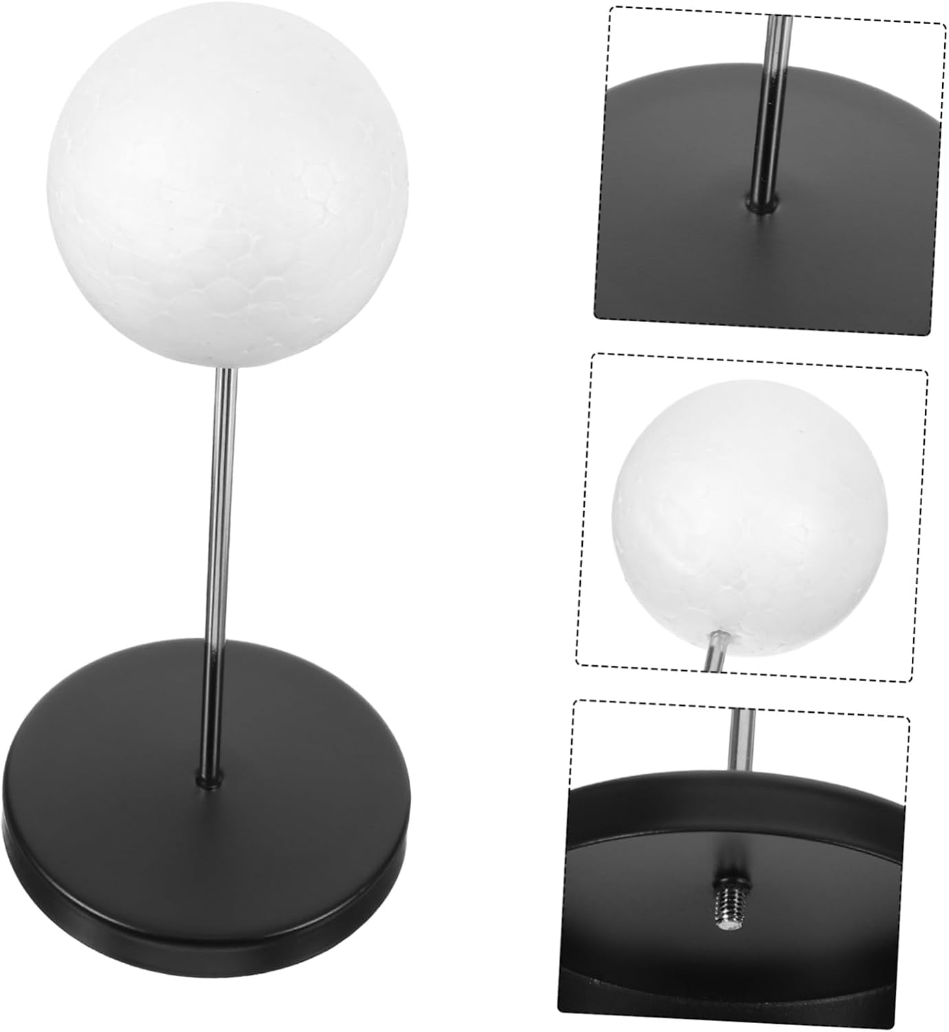 TEHAUX Travel-Friendly Bjd Doll Wig Stand Metal and Foam Construction for Styling and Maintenance Prevents Deformation and Damage for Home Salon Display and Organization