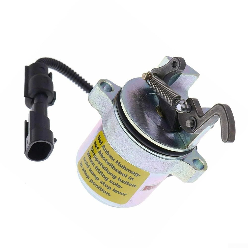 Imán de bloqueo de combustible 6686715 para Bobcat S250 863 873 – Válvula magnética de desconexión de 12 V para excavadora Deutz F3L F4M de repuesto resistente