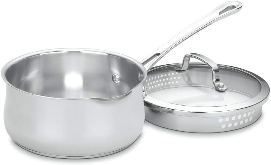 Contour Stainless Steel Saucepan With Cover, 2 L, 1 Piece (Silver)