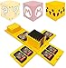 Funda de Juego - Compatible para Nintendo Switch Compatible con hasta 16 Juegos de Nintendo Switch Organizador de Tarjeta de Juego Contenedor de Viaje (Yellow Pikachu)