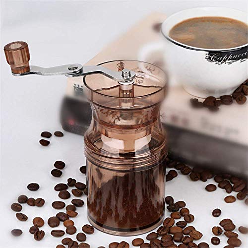 SXLCKJ Kaffeebohnenmühle Manuelle Kaffeemühle aus Acryl Edelstahl Kaffeemühle Handkurbel Kaffee G (Zerkleinerer… – Bild 3