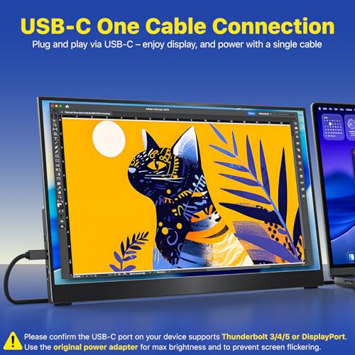 Portable Monitor for Laptop 17.3 Inch